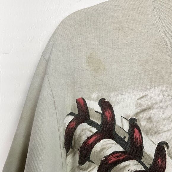 Liquid Blue Boston Red Sox Beige Gray Graphic T-Shirt Medium - Picture 2 of 7